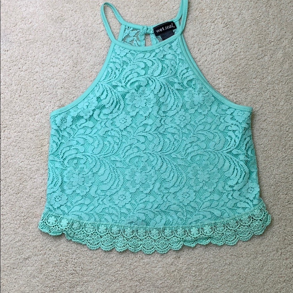 Green tank top